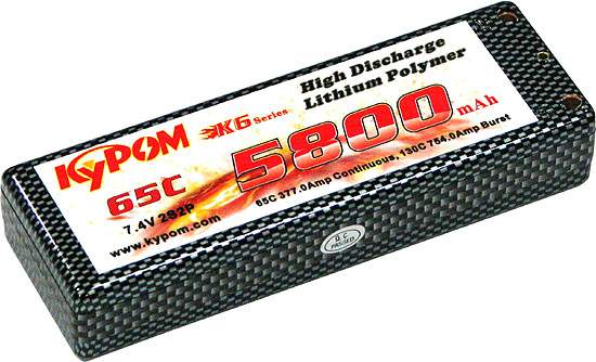 KyPOM K6シリーズ 65C リポバッテリー